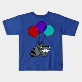 Balloon Raccoon Kids T-Shirt